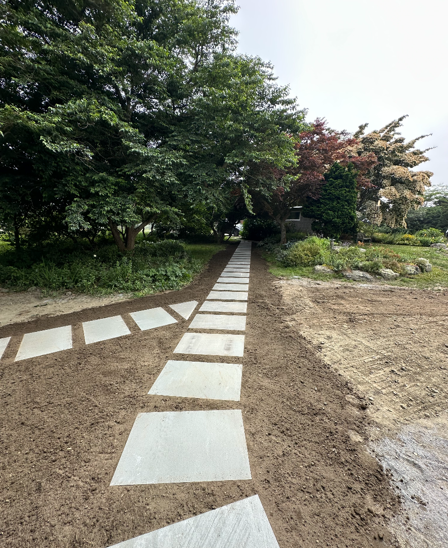 blue stone stepper walkway-021