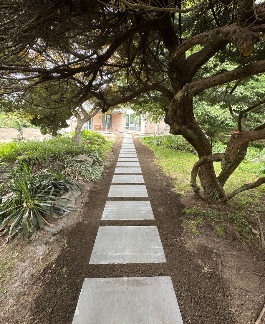 blue stone stepper walkway-022