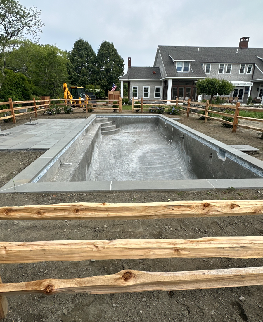 site work and hardscape pool project build-036