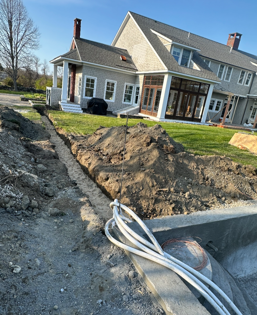 site work and hardscape pool project build-038