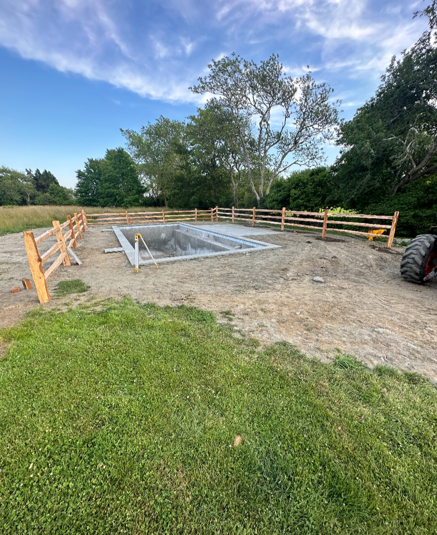 site work and hardscape pool project build-040