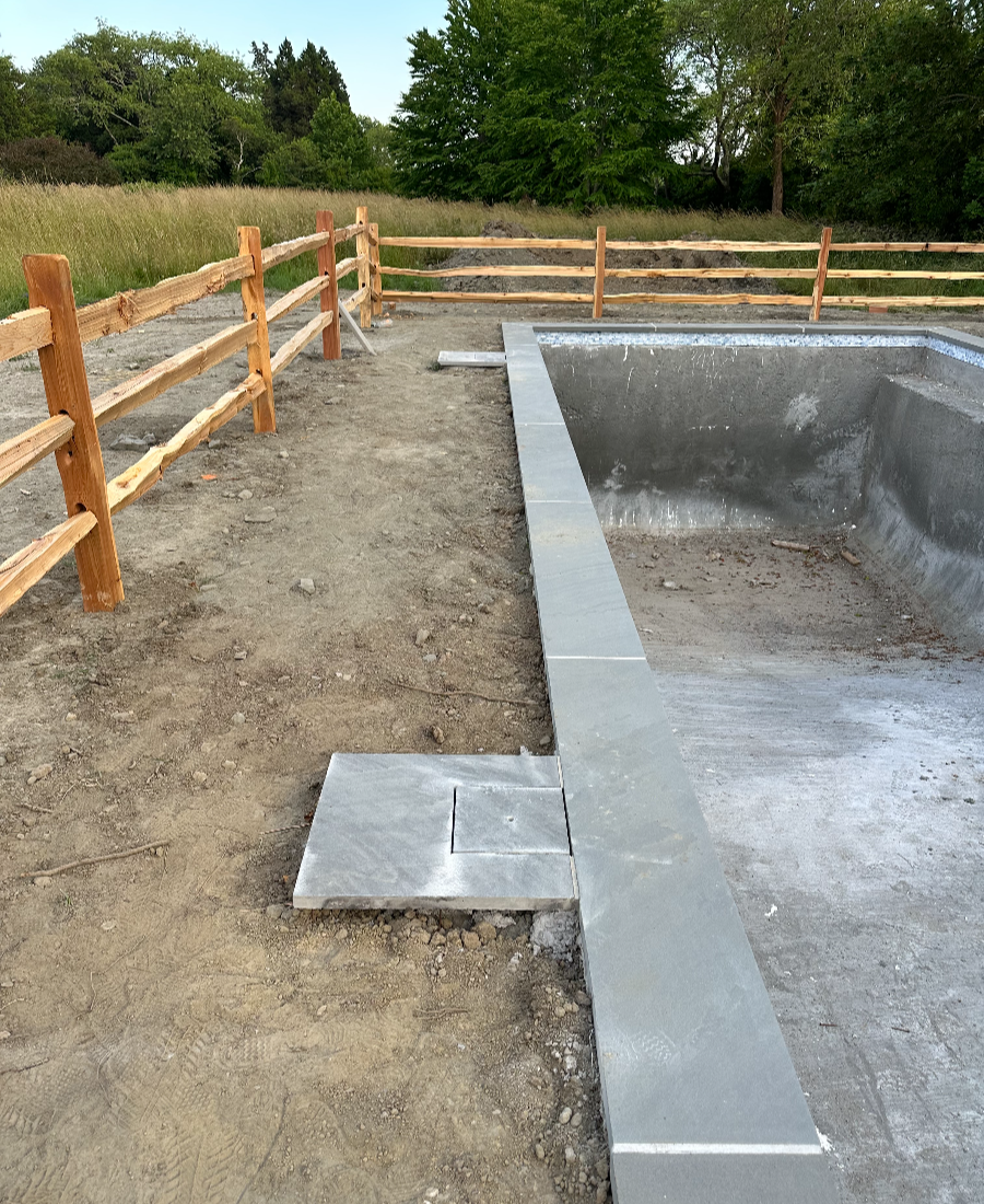 site work and hardscape pool project build-041