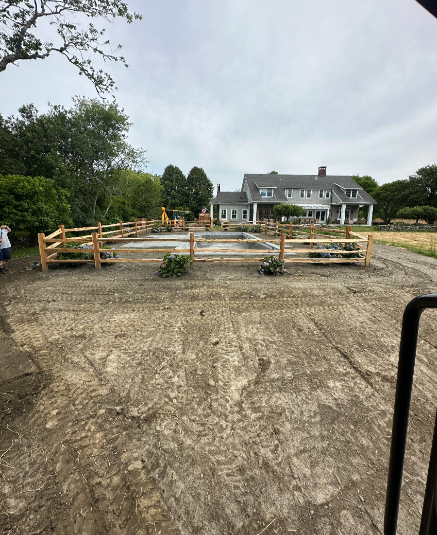 site work and hardscape pool project build-042